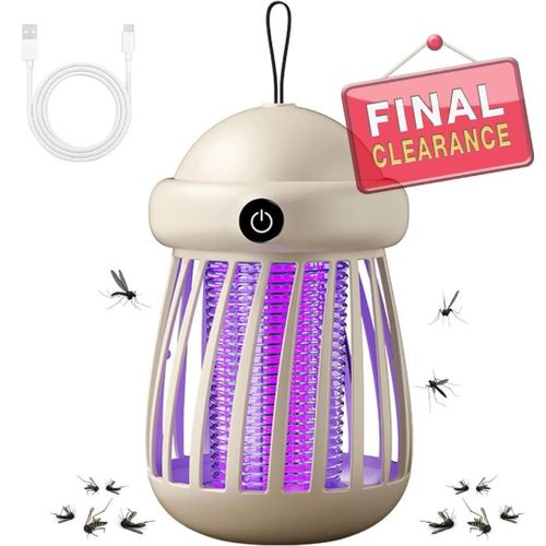 Bug Zapper, Electric Mosquito Zapper with Wall-mounted Hook and USB Rechargeable