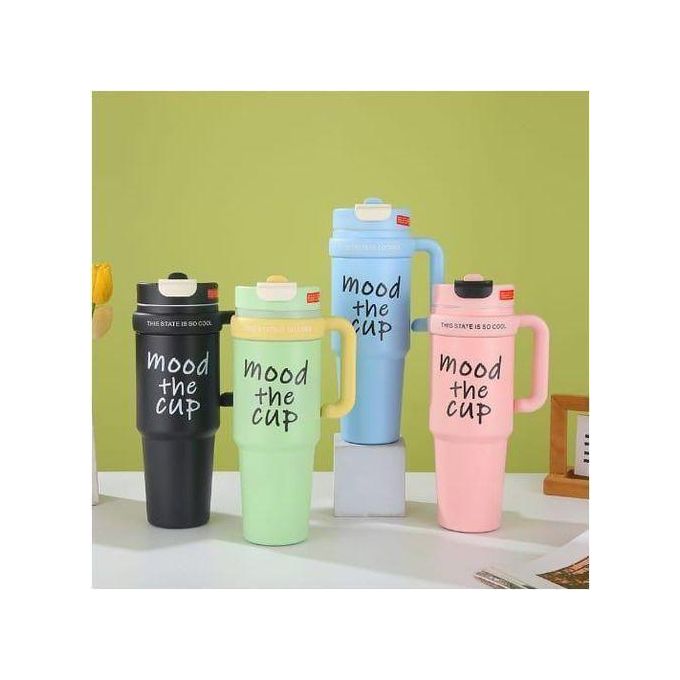 Stanley MOOD Cup Tumbler 1L Stainless Steel Insulated Water Bottle Keeps Drinks Hot &amp; Cold for 12 Hours Leakproof Travel Mu