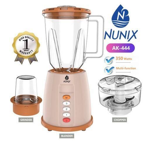 Nunix Blender, Grinder &amp; Chopper Multi Function, 1 Year Warranty