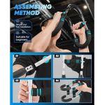 Saker Twister Arm Trainer, 40-100lb Adjustable Chest Workout Equipment, Arm Trainer, Twister Arm Trainer, Portable Power Twister Bar
