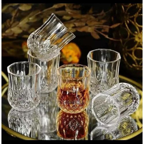 Niceone 6PCS MINI CRAYSTAL GLASSES