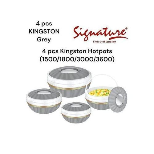 Signature 4 Pcs Kingston Hotpots  (1500/1800/3000/3600ml)