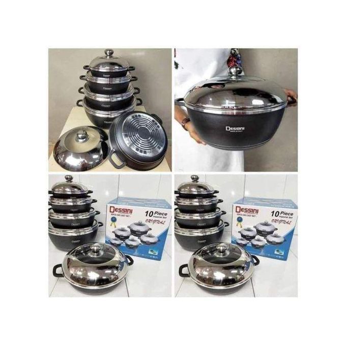 Dessini 10pcs Die Cast Nonstick Cookware set