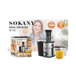Share this product   Sokany Heavy duty 1200W Juicer Machine, Wide Feeding Tube, Dual Speed Control, Stainless Steel Body, BPA-Free, Juice Extractor for Whole Fruits &amp; Vegetables, Overheat Protection