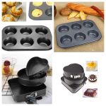 A Set Of 4 Different Shapes Of Baking Tin