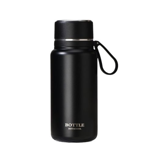 850ml large capacity portable thermos cup, 316 stainless steel thermos cup - Black