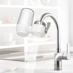 W7 Universal Faucet Water Filter – Ceramic Cartridge Purifier – Removes Chlorine, Odor, Sediment