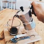 6 Cup Coffee Maker Stovetop Epresso Coffee Maker, Moka Coffee Pot with Coffee Percolator Design, Stainless Steel