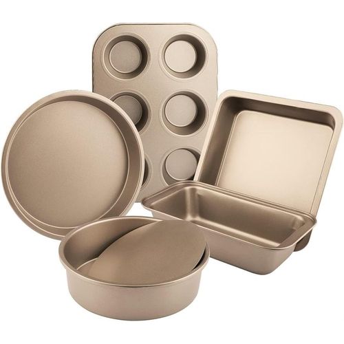 5-piece non-stick metal cake mold set, oven baking utensil set