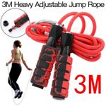 3m Heavy Adjustable Weighted Skipping Jump Rope Cable Foam
