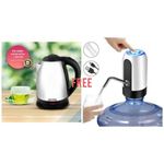 AILYONS Stainless Steel Cordless Kettle+ Free Electric Water Pump