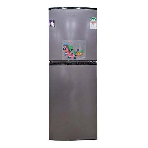 VON VRT-195DRHS Double Door Direct Cool Fridge - 195L, Dark Silver  (1YR WRTY)