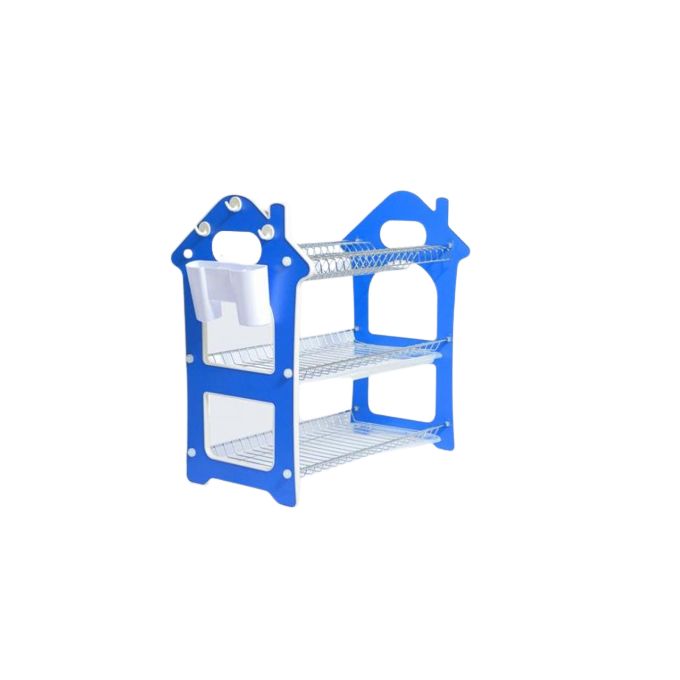 Nunix Utensils Rack 3 Tier Stainless Steel With Drain Board