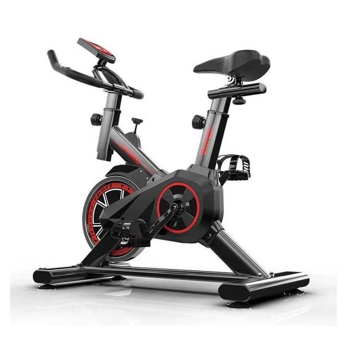 Exercise Spin Bike, Indoor Cycling Bike Stationary, Cycle Bike with Comfortable Seat Cushion, Digital Display with Pulse