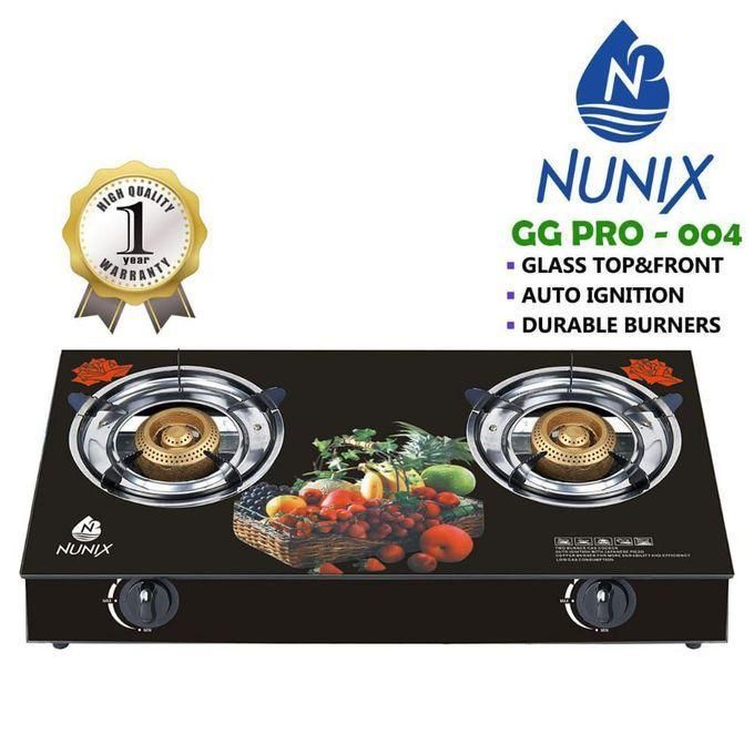 Glass Tabletop Burner with 6 kgs regulator and pipe