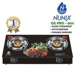 Glass Tabletop Burner with 6 kgs regulator and pipe
