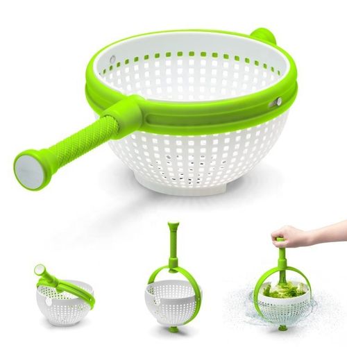 Salad Spin Dryer Kitchen Vegetable Washer Centrifugal Drain Basket
