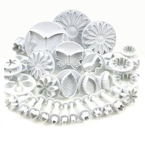 33pcs bake tool flower plunger fondant mold cutter