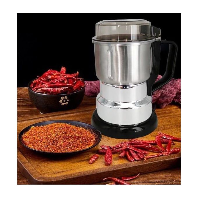 Spice &amp; Coffee Electric Grinder – Powerful Stainless Steel Bean, Nut, and Seed Grinding Machine with High-Speed Blades for Fine, Fresh Aromatic Results