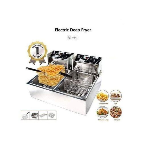 Nunix  6L+6L Double Electric Chips Deep Fryer Machine
