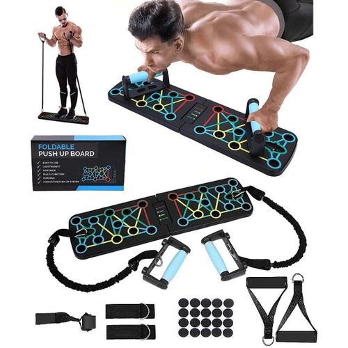 Foldable push-up board, multi-functional fitness board support for chest and abdominal muscle training, home fitness equipment