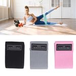 3PCS Resistance Bands Elastic High Pulling Force Exercise Workout Band for Legs Squat Hip Training