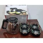 Heat Resistant Borosilicate Glass 5in1 Tea Pot