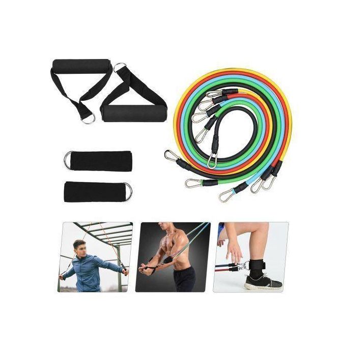 Share this product   11 Pieces Power Resistance Bands Home Gym Extreme,