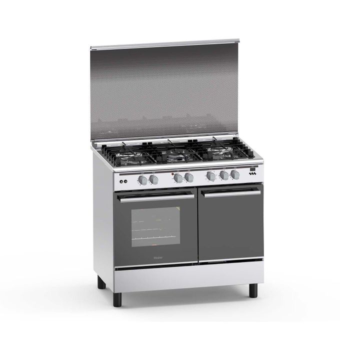 Haier Cooker 5 Gas Burner With Electric Oven And Gas Storage Space 60X90  HCR6050DES