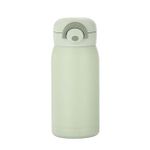 Flushrenic Mini Water Bottle,Thermal Cup With Snap Flip Lid Leak Proof,Cute Insulated Stainless Steel Bottle For Hot &amp; Cold Drink,BPA Free,Perfect for Coffee,beverage,Water,Tea (Green, 350ml)