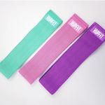 KipFit Fabric Resistance Band Set - Non Slip Exercise Bands To Workout Glutes, Thighs &amp; Legs