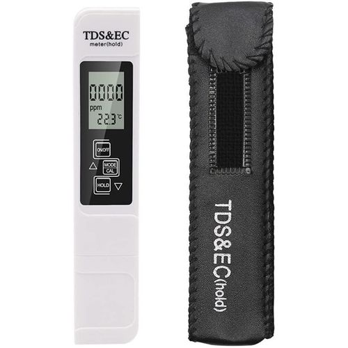 White LCD Digital Salinity and Temperature Meter for Aquariums and Ponds