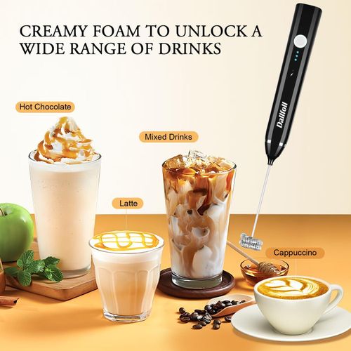 Milk Frother Handheld USB Rechargeable Electric Foam Maker