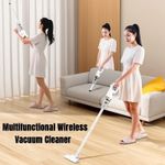 Rechargeable Cordless 3-in-1 Handheld &amp; Stick Vacuum Cleaner - Portable Wireless Cleaner with 8500Pa Powerful Suction &amp; 120W Motor for Home &amp; Car