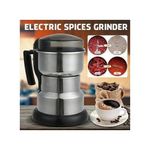 Coffee Grinder Electric Coffee Bean Grinder Electric Mill Spice Grinder Low Noise 400W Powerful Stainless Steel Blade Cord Storage Portable &amp; Compact Grinding Tools For Spices Pepper Herbs Nuts Shoark