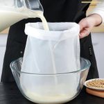 3-Pack Reusable Nylon Food Strainers Fine Mesh Nut Milk Bags, Cheese Cloth, Coffee Filter -