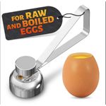 Egg Cracker Tool for Raw Eggs - Egg Shell Opener for Hard Boiled Eggs with Durable Stainless Steel Construction, Ergonomic &amp; Adjustable Design - Easy-to-Use Shell Cracker Tool for Easy-Boiled Eggs