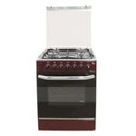 Ramtons EB/303-5694 - 4 Gas Roti + Auto Ignition Cooker - Dark Red (1YR WRTY)