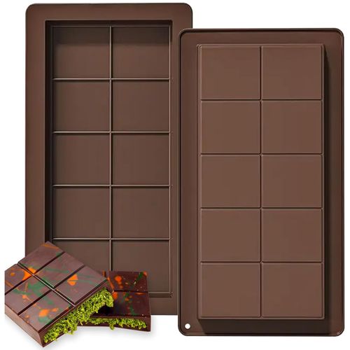 2 Pcs Chocolate Bar Mold