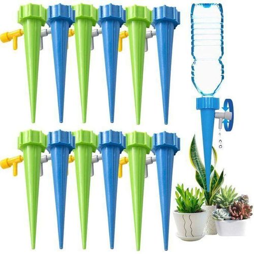 20 Pack Auto Drippers Self Plant Watering Spikes Automatic Adjustable Control Valve Switch Design