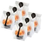 100pcs Translucent Plastic Bags, BetterJonny Cellophane Bags with 100Pcs Hand Made Stickers for Cookie, Cake, Chocolate, Candy, Bakery Party Supplies