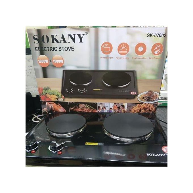 Sokany Double electric hot plate cooking stove