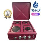 Nunix New model  Table Top Cooker 3 Gas + 1 Electric Burner Stove