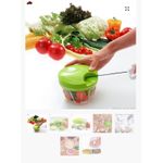 Portable Manual Hand Pull String Vegatable/Food Choper for Salad ,Garlic ,Onion Spin Cutter