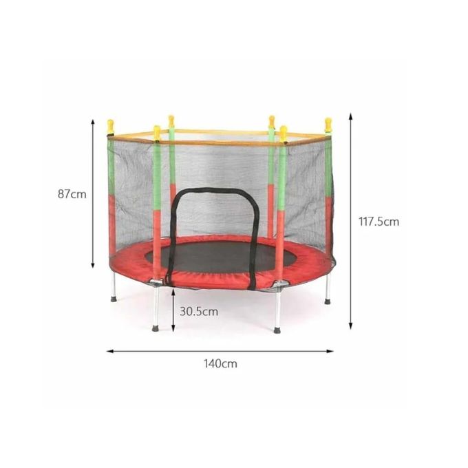 4ft Trampoline with Safety Net &amp; U-Shape Legs for Kids, Indoor &amp; Outdoor