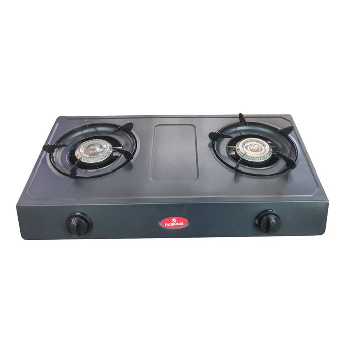 Rashnik 2 Burner Gas Table Top Cooker (Rn-1529B) - Black