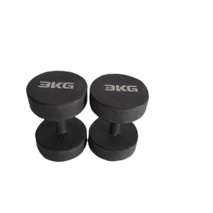 3kg dumbbells (rubber coated)