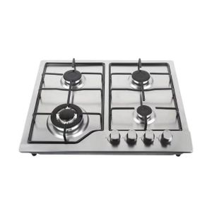 Bolesi Inbuilt / Table Top Gas Cooker – 4 Burners + 1 Wok Burner, Durable &amp; Easy-Use silver