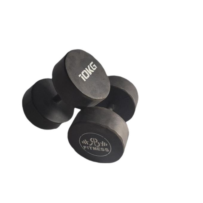 10kg dumbbells ( rubber coated)