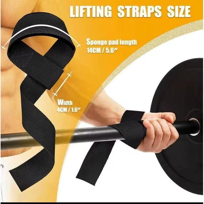 2PCS Weightlifting Straps Anti-Slip Silicone Lifting Wrist